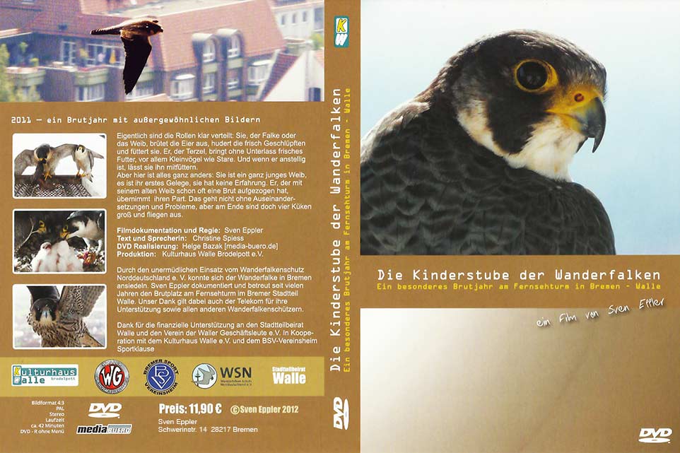 Cover DVD "Die Kinderstube der Wanderfalken"